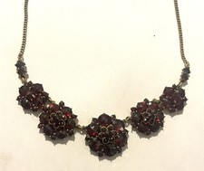 Granat Collier Schmuck Antik