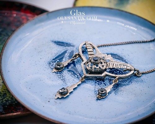 Art déco collier aus - art-déco, silber