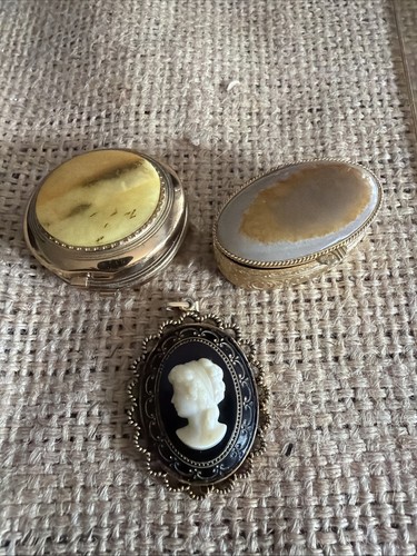 Puderdose pillendose amulett - puderdose,, pillendose,