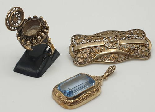 Konvolut schmuck silber 835 - konvolut,