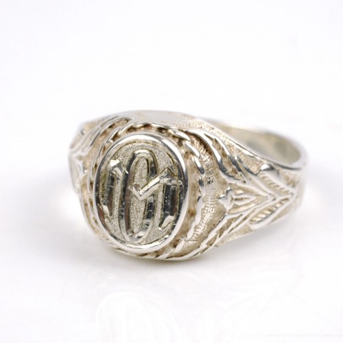 Vintage monogramm siegelring - vintage,