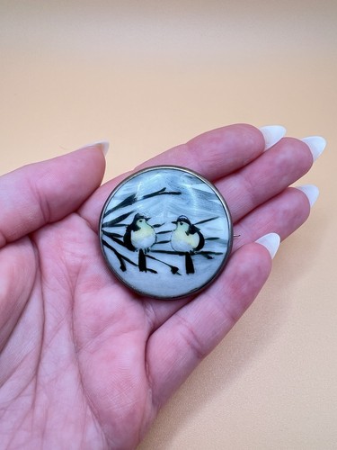 Antik silber brosche - antik,
