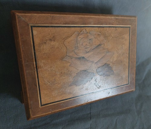 Vintage holz schatulle - vintage,