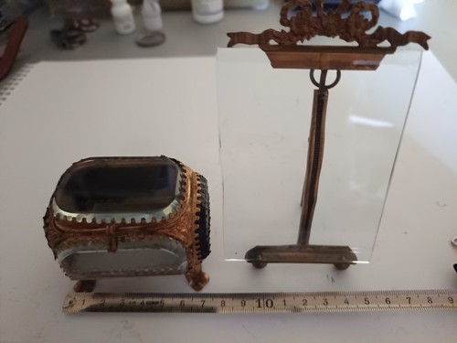 Vintage schmuckschatulle glas - vintage,