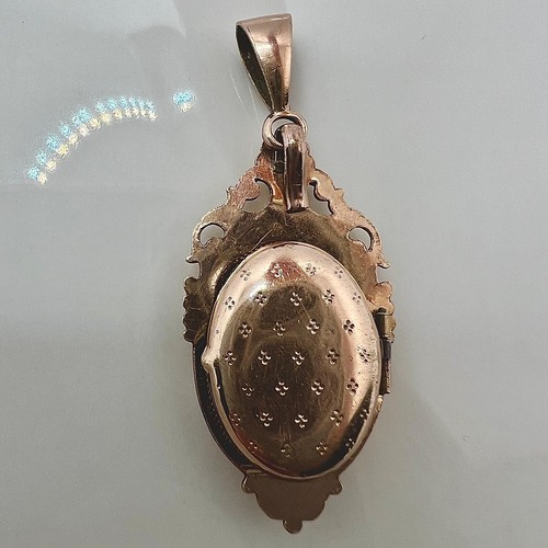 Antik biedermeier amulett - biedermeier,