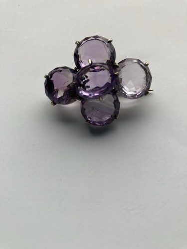 Alte brosche wohl amethyst - alte,