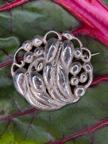 Jugendstil brosche silber - jugendstil,