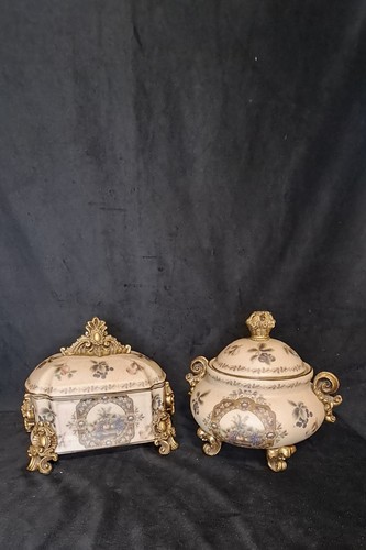 Vintage schmuckschatulle 2er - vintage,