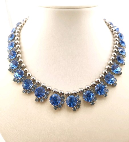 Alte opulente blaue strass - blaue,
