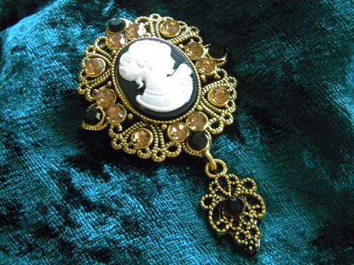 Brosche gemme schmuck - schmuck, schwarz