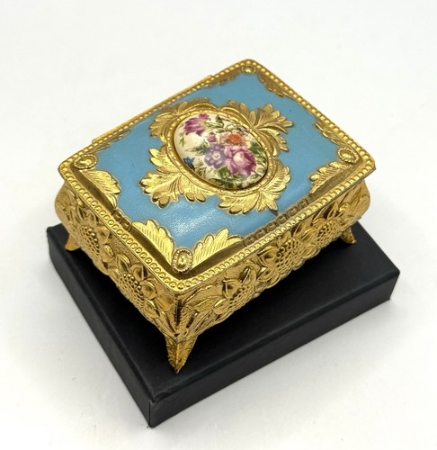 Vintage schmuckkästchen gold - schmuckkästchen,