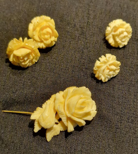 Vintage schmuckset rosen - schmuckset,