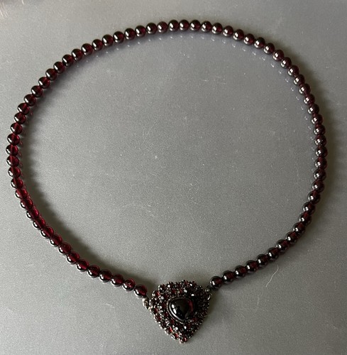 Antikes granatcollier granat - granatcollier,