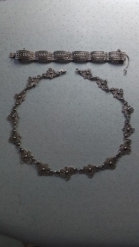 Antikes silber schmuckset - antikes,