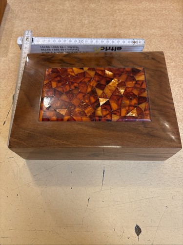 Dose holz bernstein antik - holz,