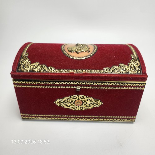 Vintage samt schatulle - vintage,
